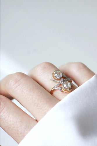Bague Bague Belle Epoque Toi et moi Diamants 58 Facettes
