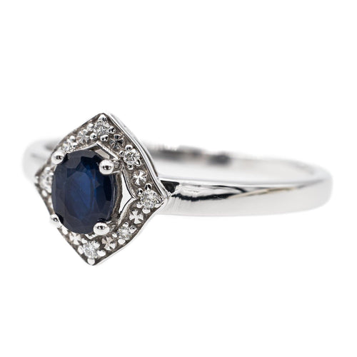 Bague 53.5 Bague Or blanc Saphir 58 Facettes 3029956CN