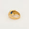 Bague 51,5 Bague or jaune, saphir et diamants 58 Facettes ROM1090