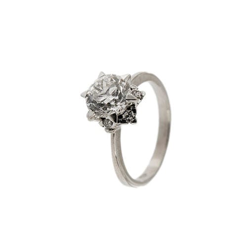 Bague 50 Bague solitaire avec diamant 58 Facettes 33443