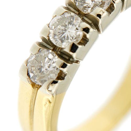 Bague 53 Bague Riviera avec diamants de 0,80 ct 58 Facettes 37551