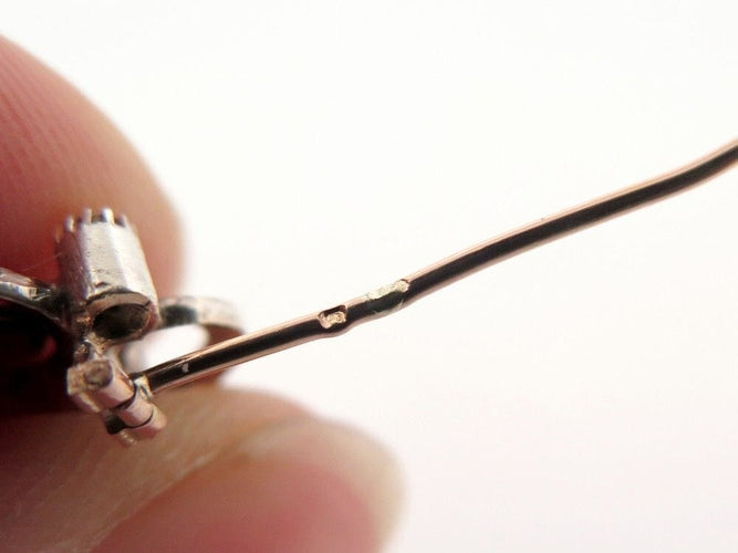 Broche vintage broche pampille perle 1850 en argent & or 18k diamants 58 Facettes 260511