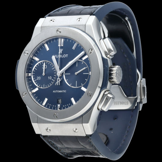 Hublot Classic Fusion Chronograph Titanium Blue 45 Watch