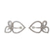 Boucles d'oreilles Boucles d'oreilles Feuille Or blanc Diamant 58 Facettes 3367695CN