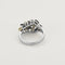 Bague 57 Bague en or blanc, diamants et saphirs 58 Facettes PER00662