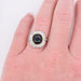 Bague 57 Bague ancienne or jaune saphir naturel et diamants 58 Facettes 357