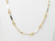 Collier Collier grain de café or jaune et blanc 58 Facettes GDC