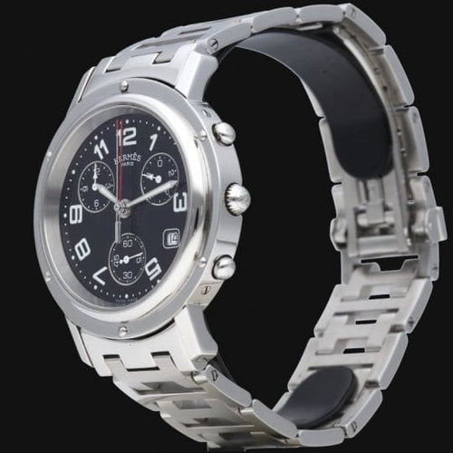 Montre Hermes Montre Clipper Chronograph 58 Facettes MT44631