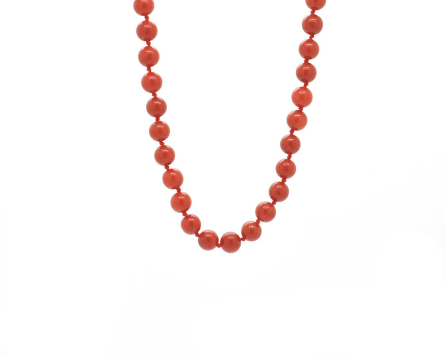 Collier Collier corail de Sardaigne avec fermoir doré 58 Facettes