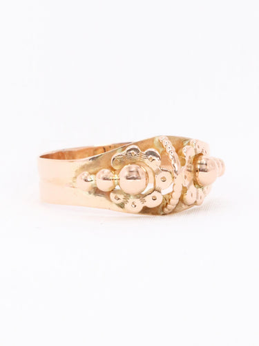 Bague 57 Bague fleur Art Nouveau or rose 58 Facettes 1136.2