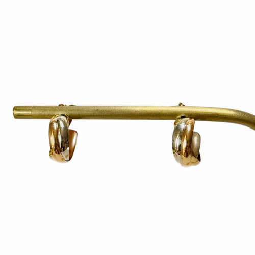 Boucles d'oreilles Demi-créoles trois ors 58 Facettes REF24014-178