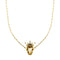 Collier Collier avec couronne, quartz citrine et perles 58 Facettes 38120