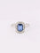 Bague 62 Bague vintage pierre bleue entourage diamants 58 Facettes J525