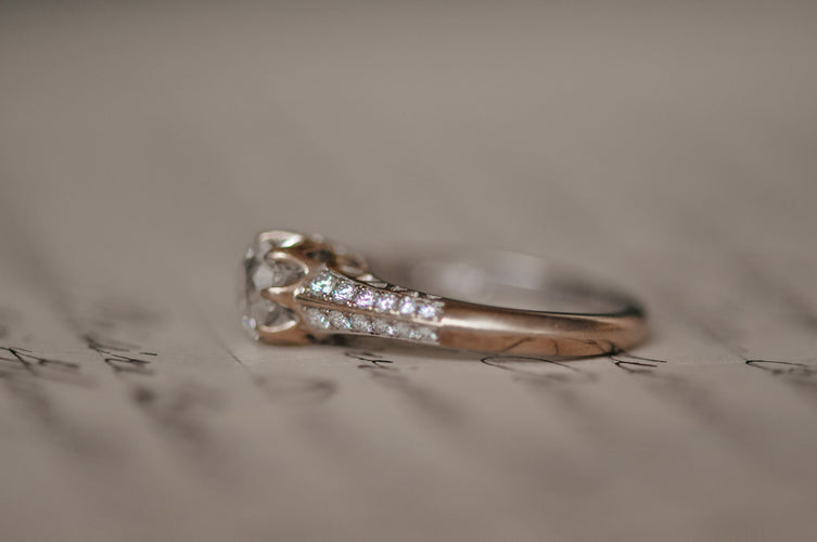 Bague 53 Bague en diamant d'une ancienne mine 58 Facettes