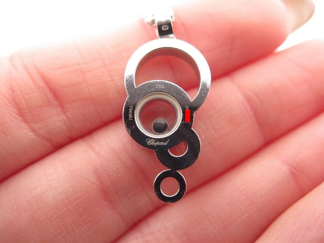 Collier collier CHOPARD pendentif happy or diamants 58 Facettes 258947