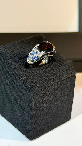 Bague 49 Bague Mauboussin Nuit d’amour , or blanc saphir et diamants 58 Facettes