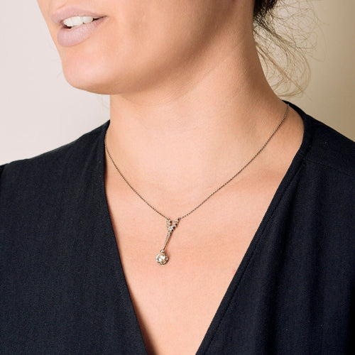 Collier Collier Art Déco Platine et Diamant 58 Facettes B240738