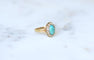 Bague 54 Bague Marguerite ancienne Turquoise et Diamants 58 Facettes