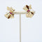 Boucles d'oreilles Clips d'oreilles rétro or rubis 58 Facettes 22-606