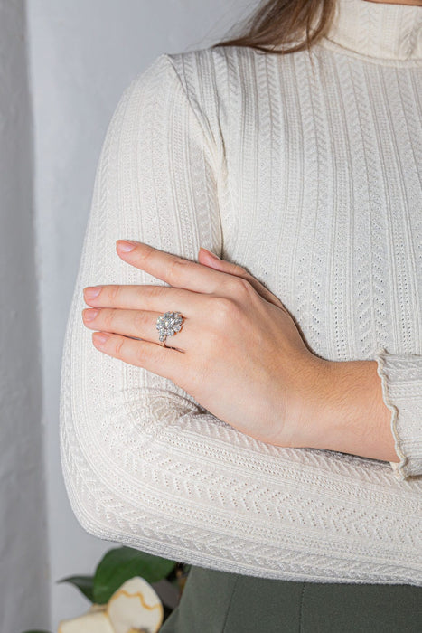 Bague 60 Bague Marguerite Platine Diamant 58 Facettes 3841379RV