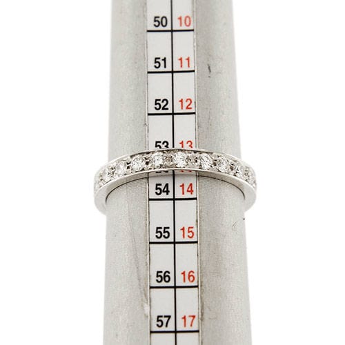 Bague 53 Alliance américaine diamants 1,20 ct 58 Facettes 37862