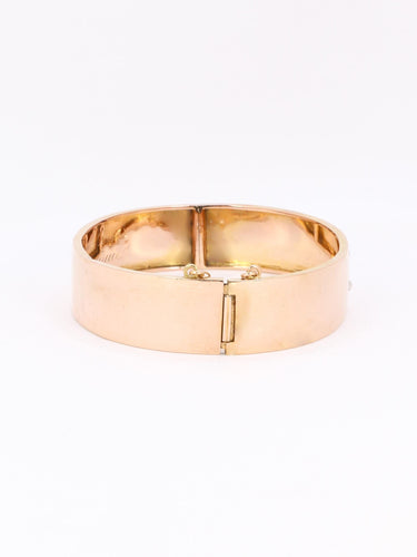 Bracelet Bracelet jonc maçonnique or rose perles fines 58 Facettes 1133.1