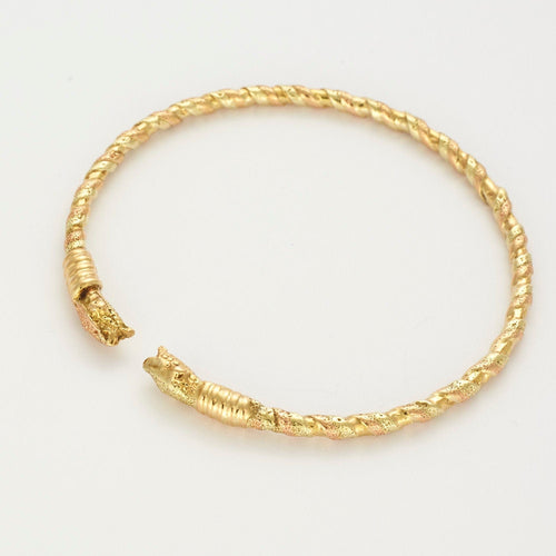 Bracelet Bracelet 3 ors têtes de serpent 58 Facettes LP394-395