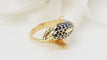 Bague 50 Bague Dauphin en or jaune et émail 58 Facettes 32581
