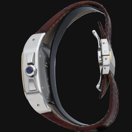 Montre Cartier Montre Santos 100 Xl Chronograph Or Jaune 18K / Acier 58 Facettes MT42457