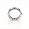 Bague 50 Alliance américaine Or blanc Diamants et Saphirs 58 Facettes