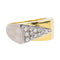 Bague 54 Bague Or jaune, Or blanc Diamant 58 Facettes 3141366RV