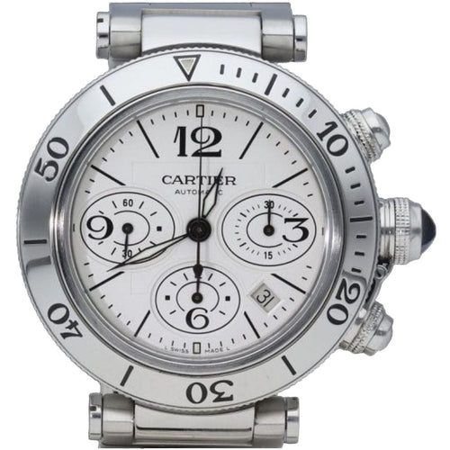 Hodinky Cartier Pasha Chronograf Seamaster 42 mm