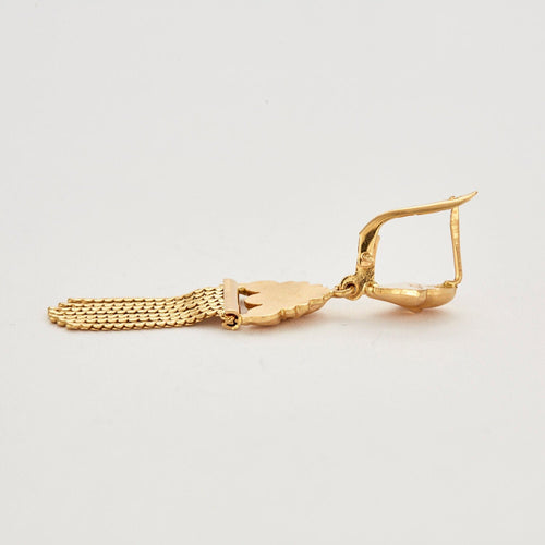 Pendentif Paire de pendants d'oreille en or jaune 58 Facettes