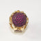 Bague 52 GUCCI - Bague cocktail or jaune et rubis 58 Facettes 167555J8L208060
