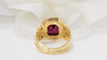 Bague 50 Bague En Or Jaune, Grenat Et diamants taille rose 58 Facettes 30602