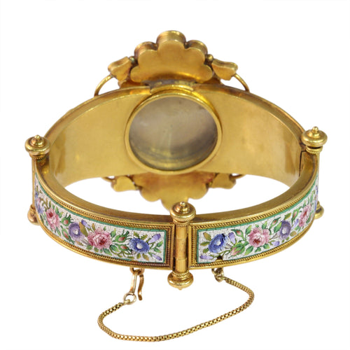 Boucles d'oreilles Rare parure en micromosaïque du XIXe siècle de Menichini Giacomo – Un chef-d'œuvre du Grand Tour 58 Facettes 25043-0119