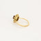 Bague 54 Bague marguerite en or jaune 18K grenat 58 Facettes PAL32243