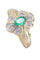 Bague 58 Bague marguerite émeraude et diamants 58 Facettes 091051