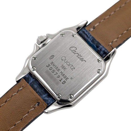 Montre Cartier Panthère Small Model 18k White Gold ref 3057915 Bezel Factory Paved 37 diamonds + Box 58 Facettes