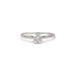 Bague 53 Solitaire or blanc diamant 58 Facettes 210034R