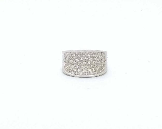 Bague Bague en or blanc sertie de diamants de 0,90 carat 58 Facettes 5694