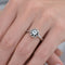 Anello vintage - Bague en or blanc 18 kt et diamant 0,15 ct 58 Facettes AN548