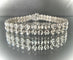 Bracelet Bracelet rivière or blanc double orné de 80 brillants de 0,03 carat chacun 58 Facettes