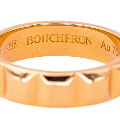 Bague 53 Boucheron Bague Alliance Clou de Paris Or rose 58 Facettes 4446753CN