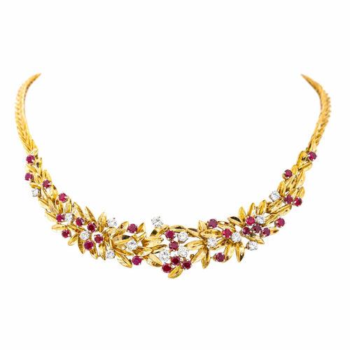 Collier Collier Or jaune Diamant, Rubis 58 Facettes 4314013CN