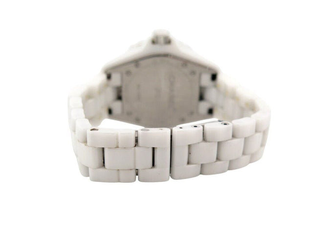 Montre montre CHANEL j12 h0968 33 mm date en ceramique blanc quartz ceramic 58 Facettes 267272