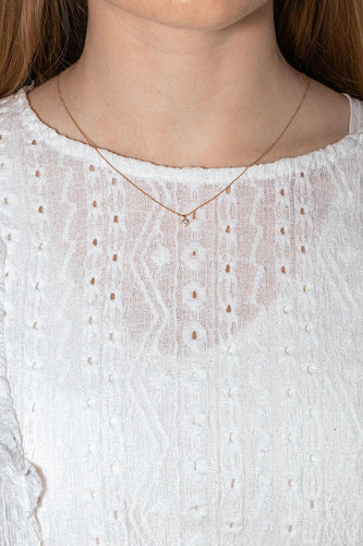 Collier Collier Or rose Diamant 58 Facettes 4625082CN