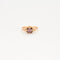 Bague Bague solitaire or rose saphir violet 58 Facettes LP703