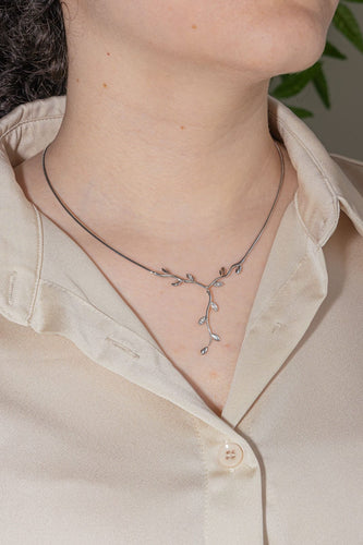 Collier Collier Négligé Or blanc Diamant 58 Facettes 4087022RV