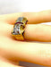 Bague 53 Bague Tank en or jaune 18 carats et diamants, vers 1930/1940 58 Facettes AB465